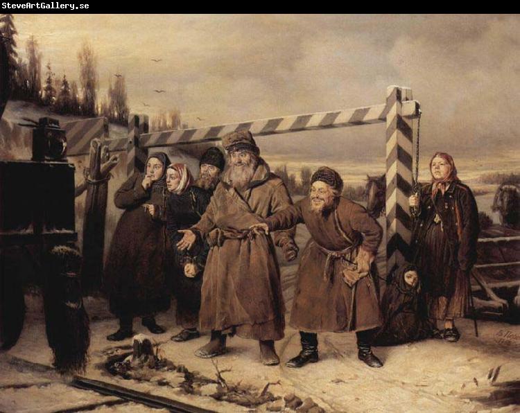 Vasily Perov At the railroad